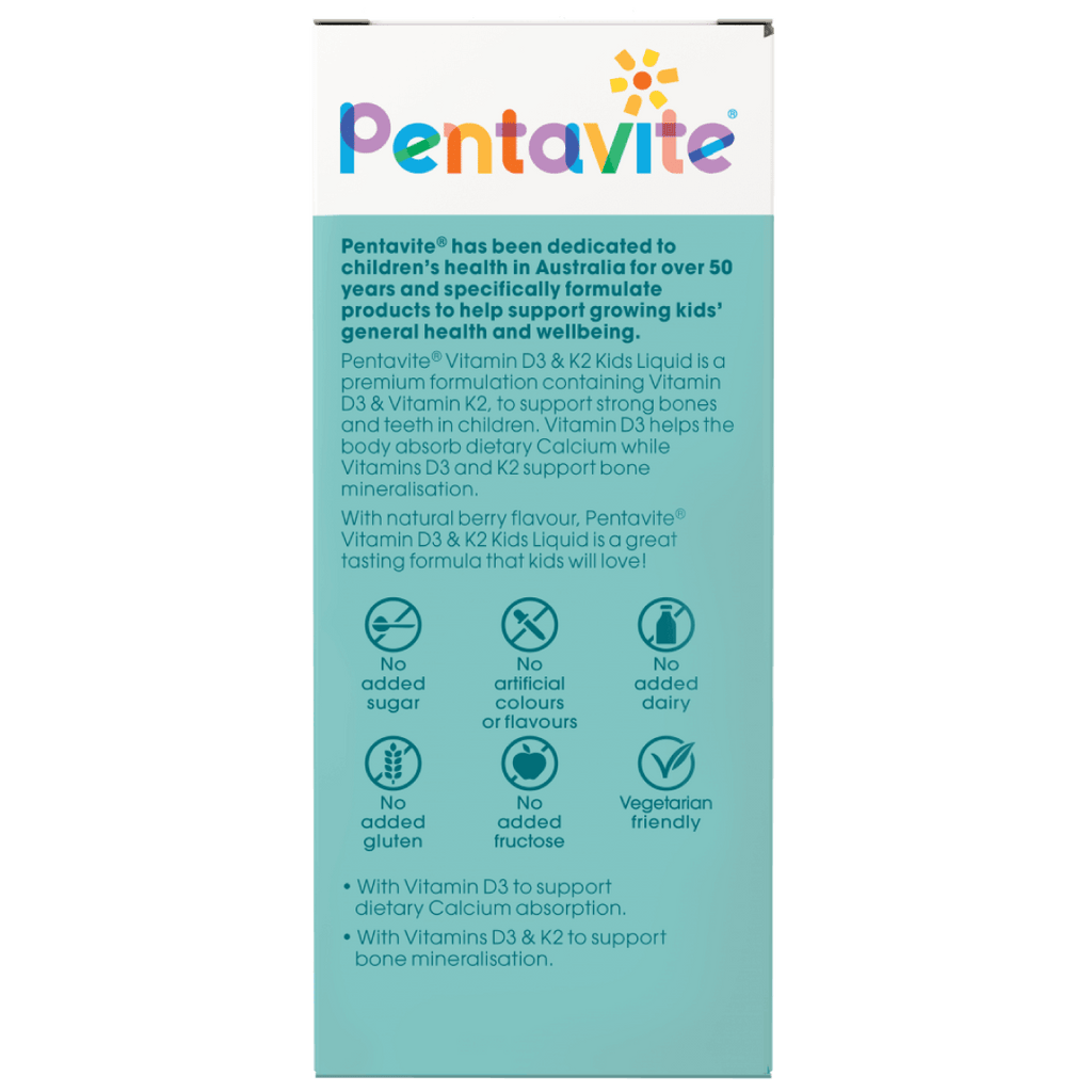 Vitamin D3 & K2 Kids Liquid For Children Pentavite®