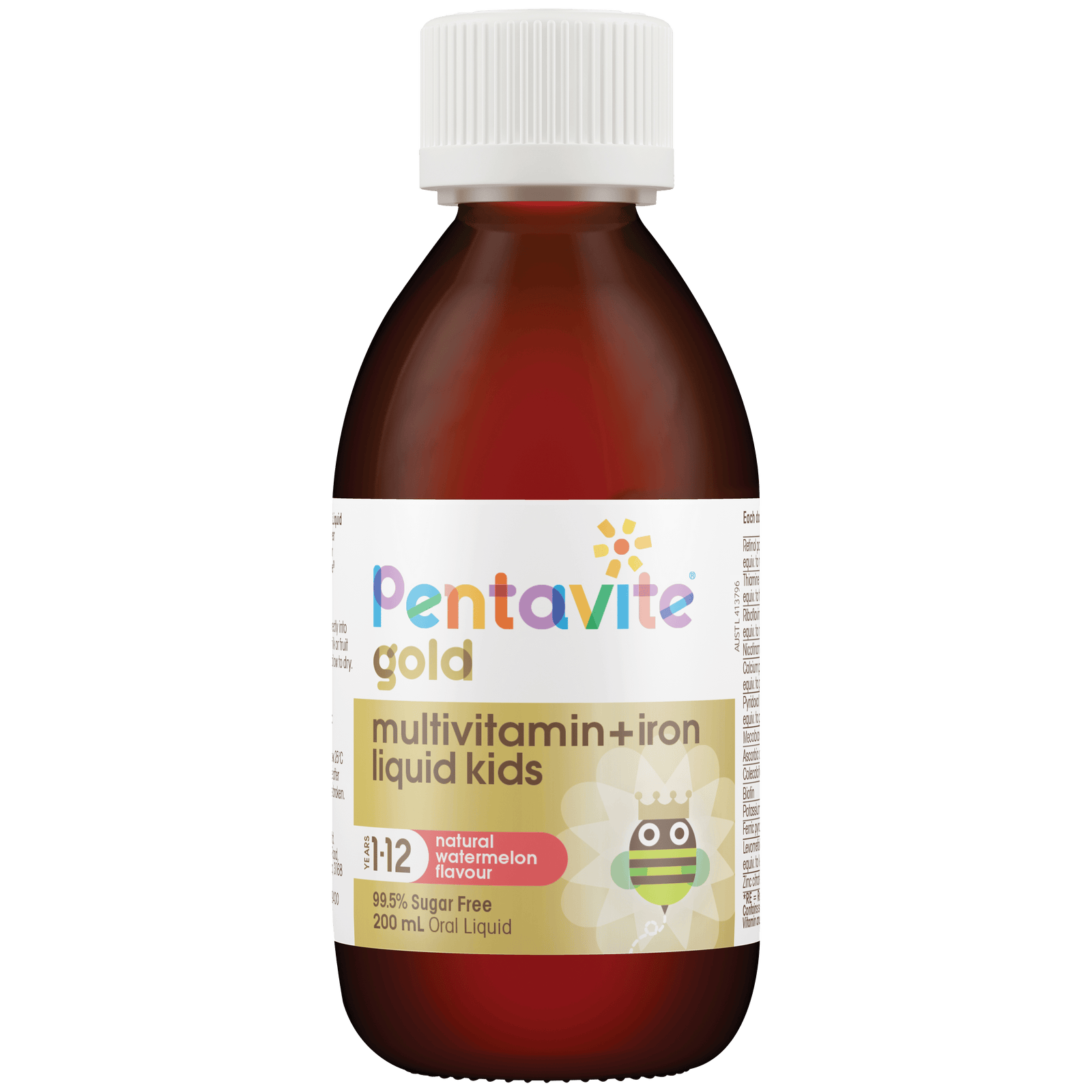 Gold multivitamin + iron liquid kids