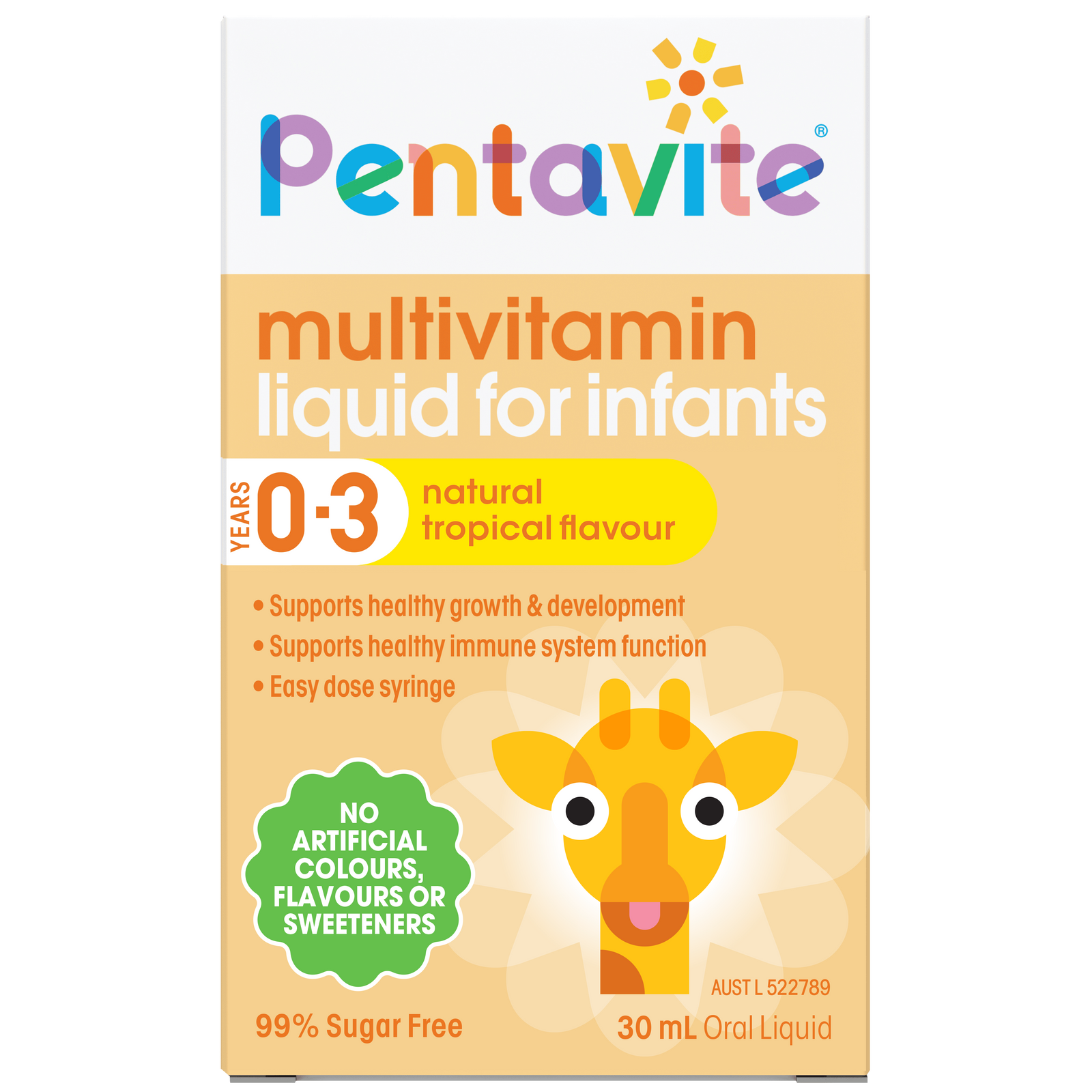 Multivitamin liquid for infants