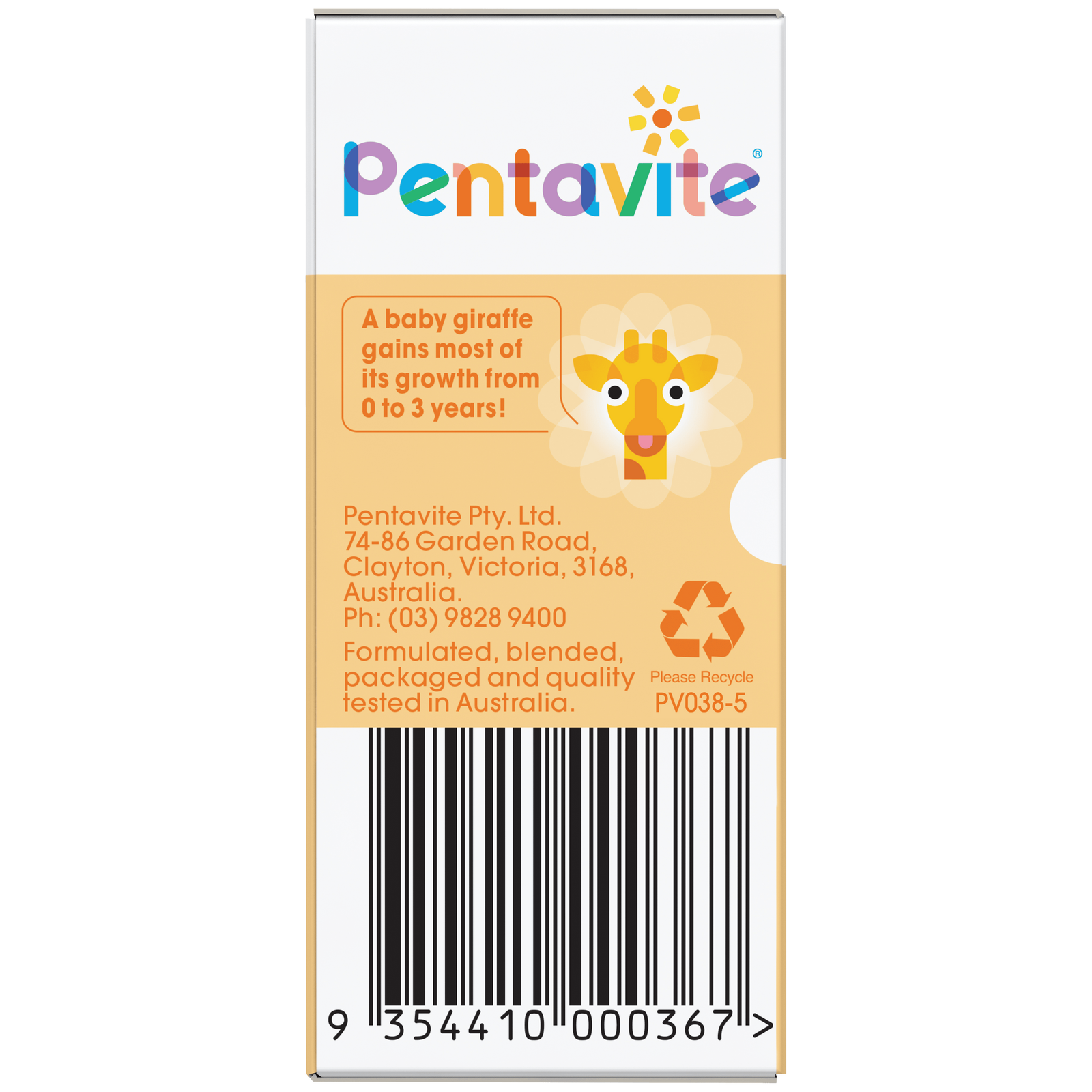 Multivitamin liquid for infants