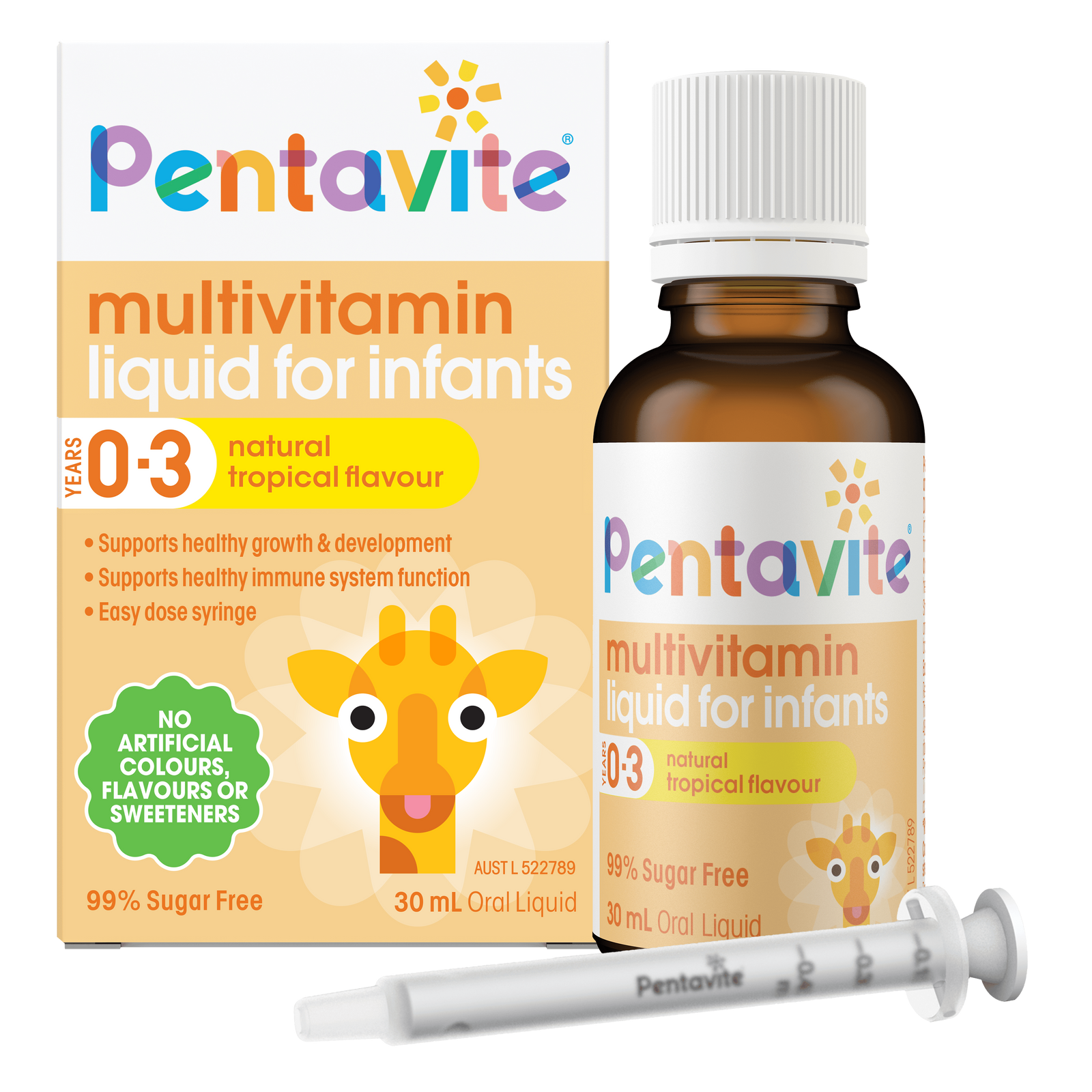 Multivitamin liquid for infants