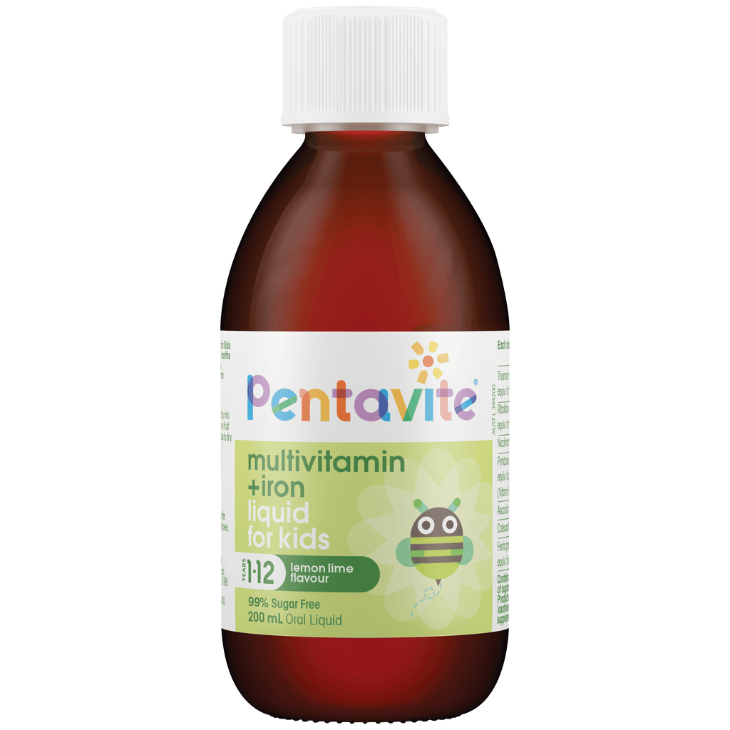 Multivitamin + iron liquid for kids