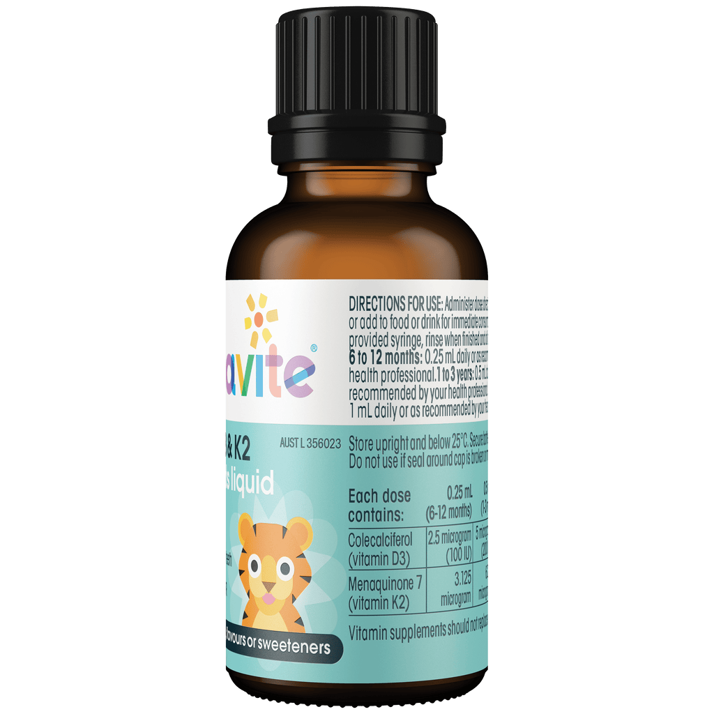 Vitamin D3 & K2 infant & kids liquid