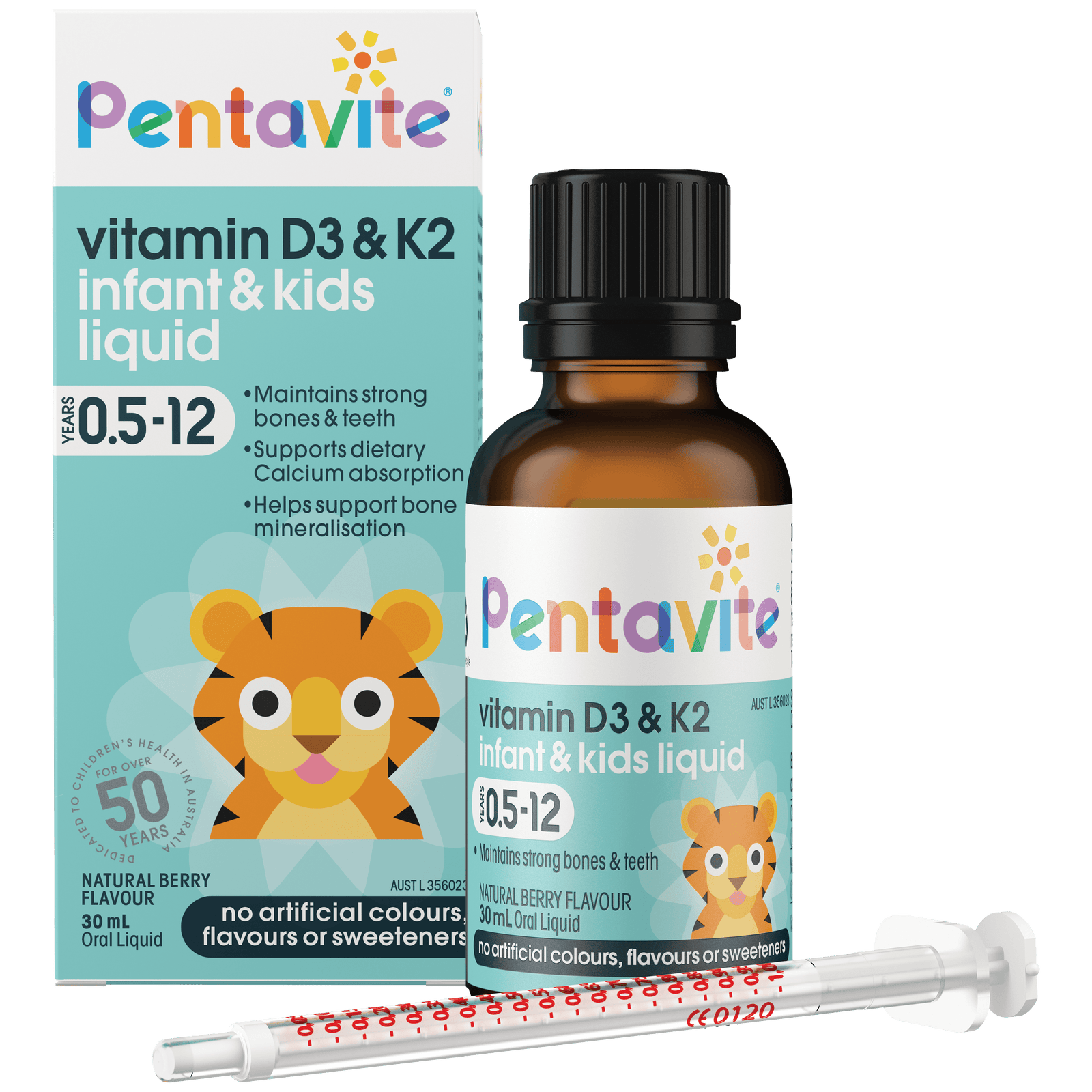 Vitamin D3 & K2 infant & kids liquid