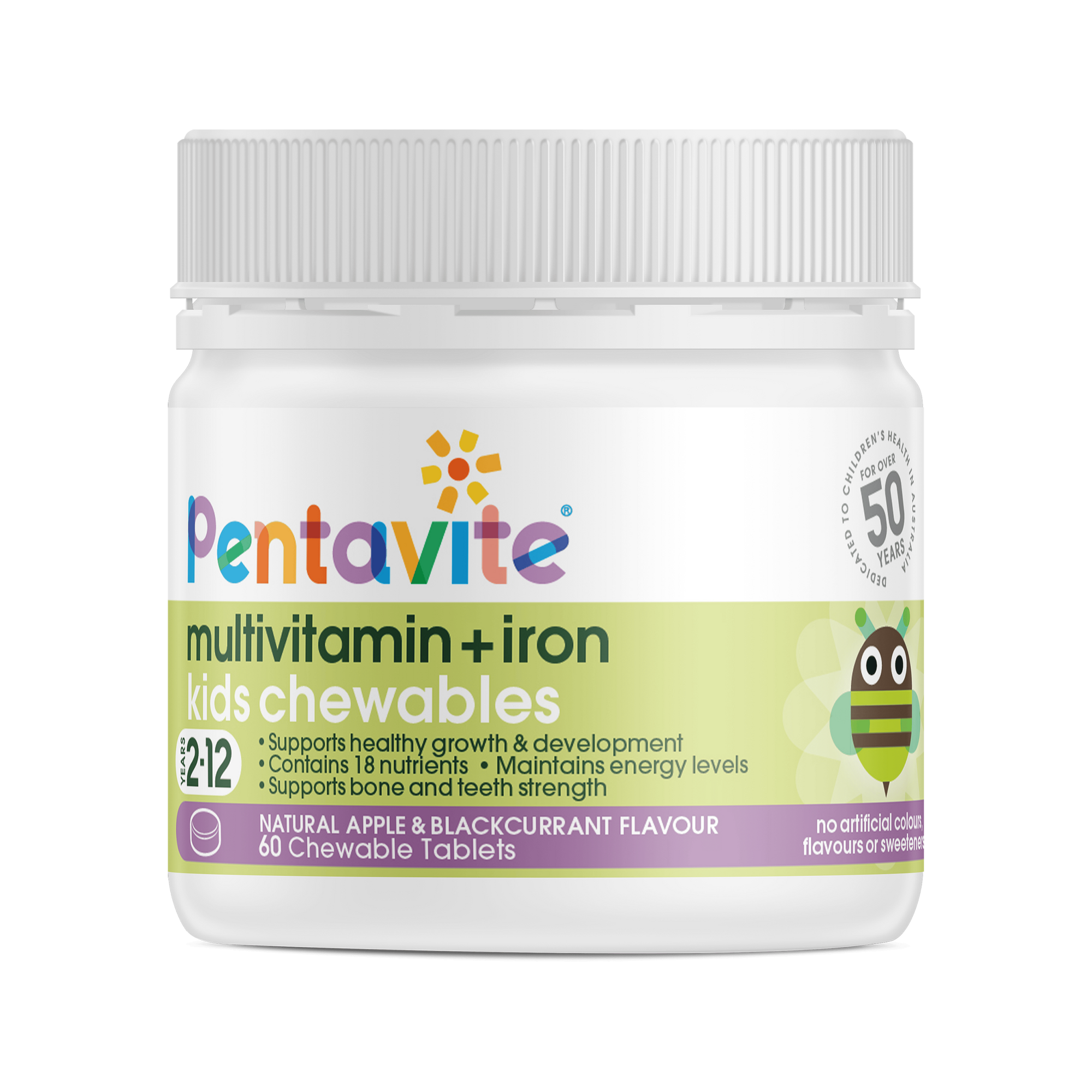Multivitamin + iron kids chewables