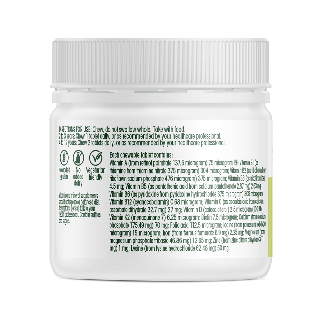 Multivitamin + iron kids chewables
