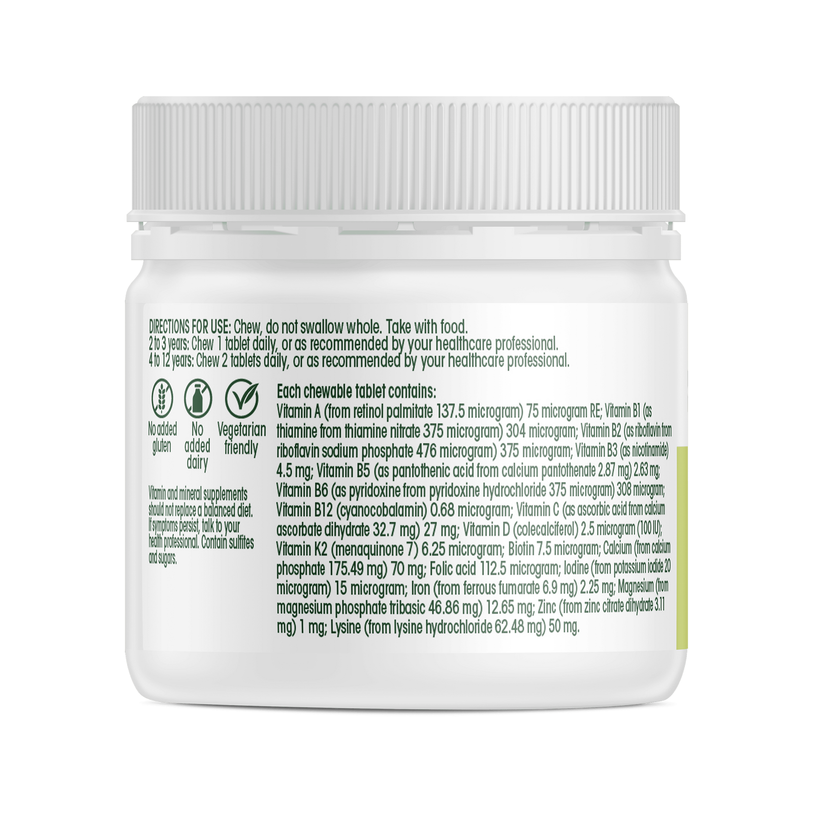 Multivitamin + iron kids chewables