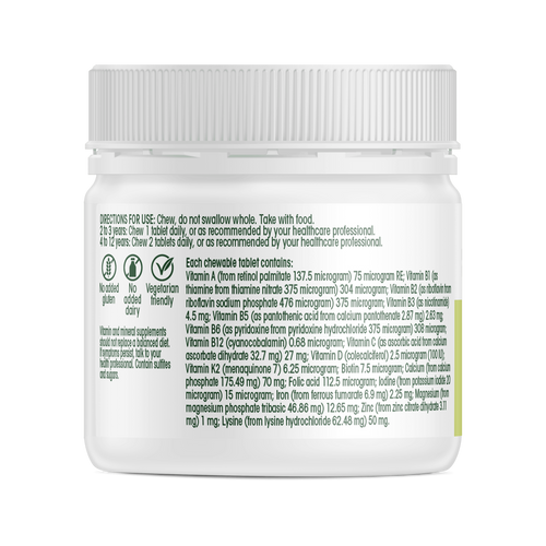 Multivitamin + iron kids chewables