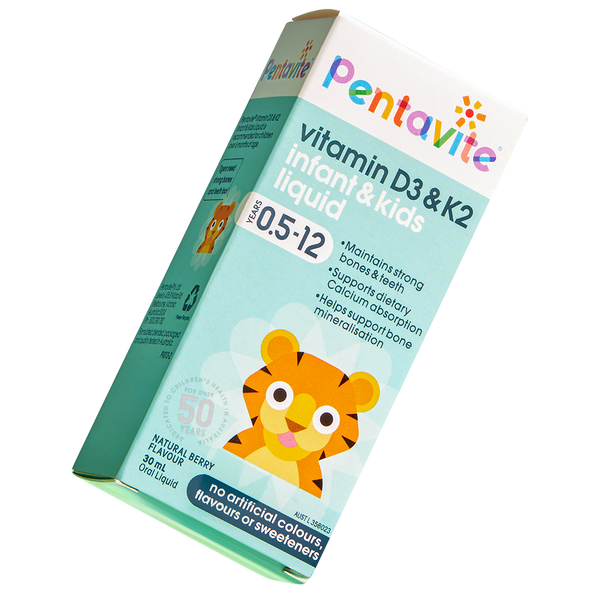 Vitamin D3 & K2 infant & kids liquid